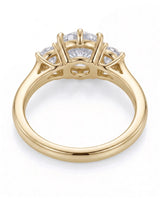 Paulina – Natural Round Diamond Three-Stone Engagement Ring