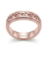 Aurelian Scroll Wedding Band