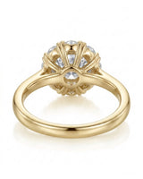 Sadi – Celestial Glow Natural Round Diamond Star Halo Ring