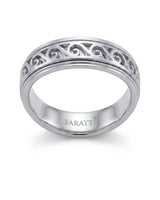 Aurelian Scroll Wedding Band