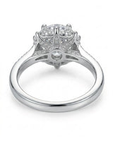 Yulisa – Eternal Flame Natural Round Diamond Halo Engagement Ring