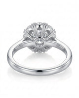 Sadi – Celestial Glow Natural Round Diamond Star Halo Ring