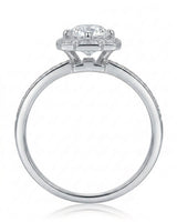 Elise – Natural Round Diamond Square Halo Engagement Ring