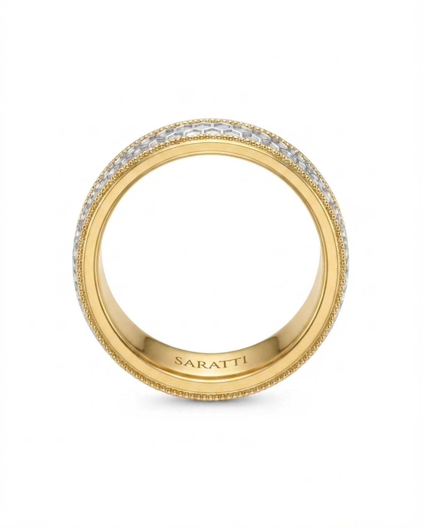 Aurelian Honeycomb Wedding Band