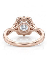 Madea – Radiant Embrace Natural Round Diamond Double Halo Ring
