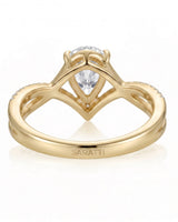 Claire – Natural Pear-Shaped Diamond Twisted-Shank Engagement Ring