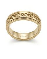 Aurelian Scroll Wedding Band