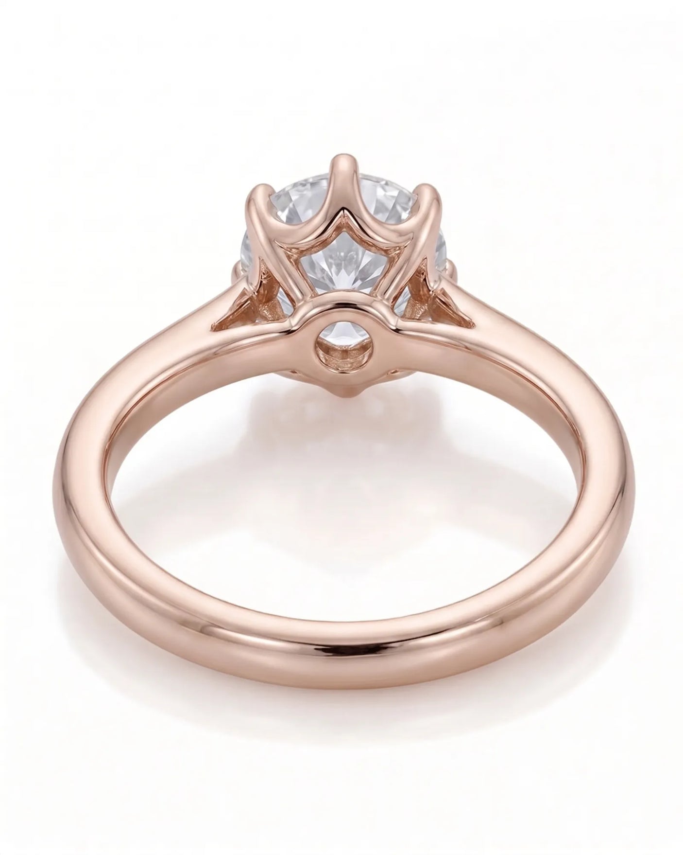 Becky – Natural Round Diamond Solitaire Ring