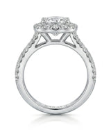 Yumi – Lumina Crown Natural Round Diamond Halo Engagement Ring