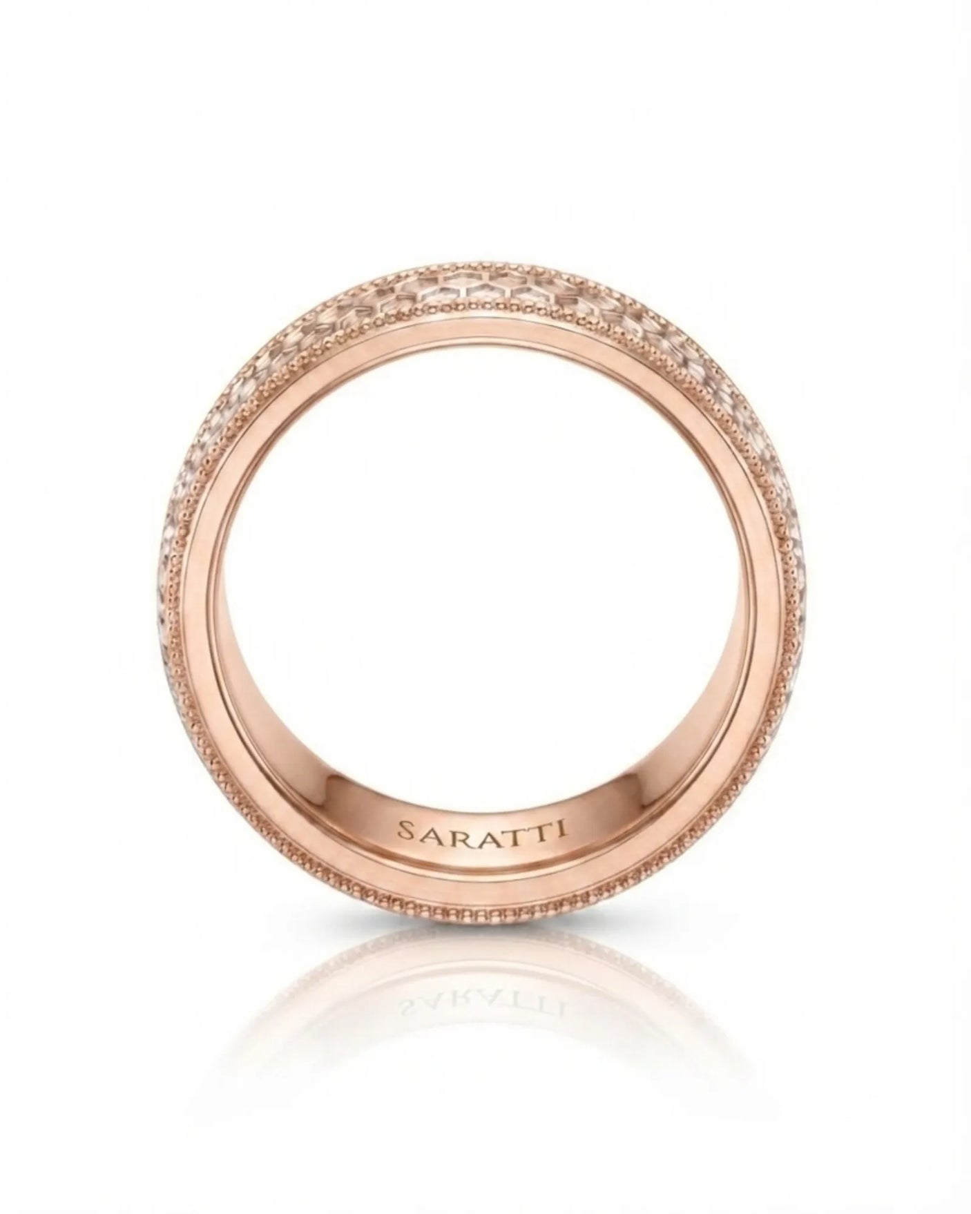 Aurelian Honeycomb Wedding Band