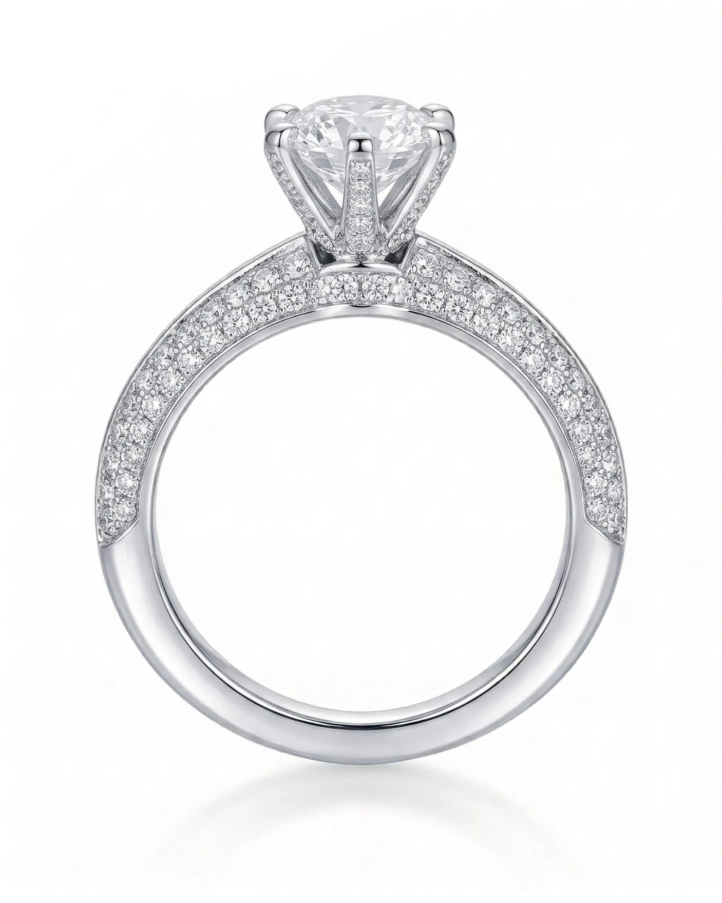 Aniya – Seraphic Charm Natural Round Diamond Six-Prong Engagement Ring