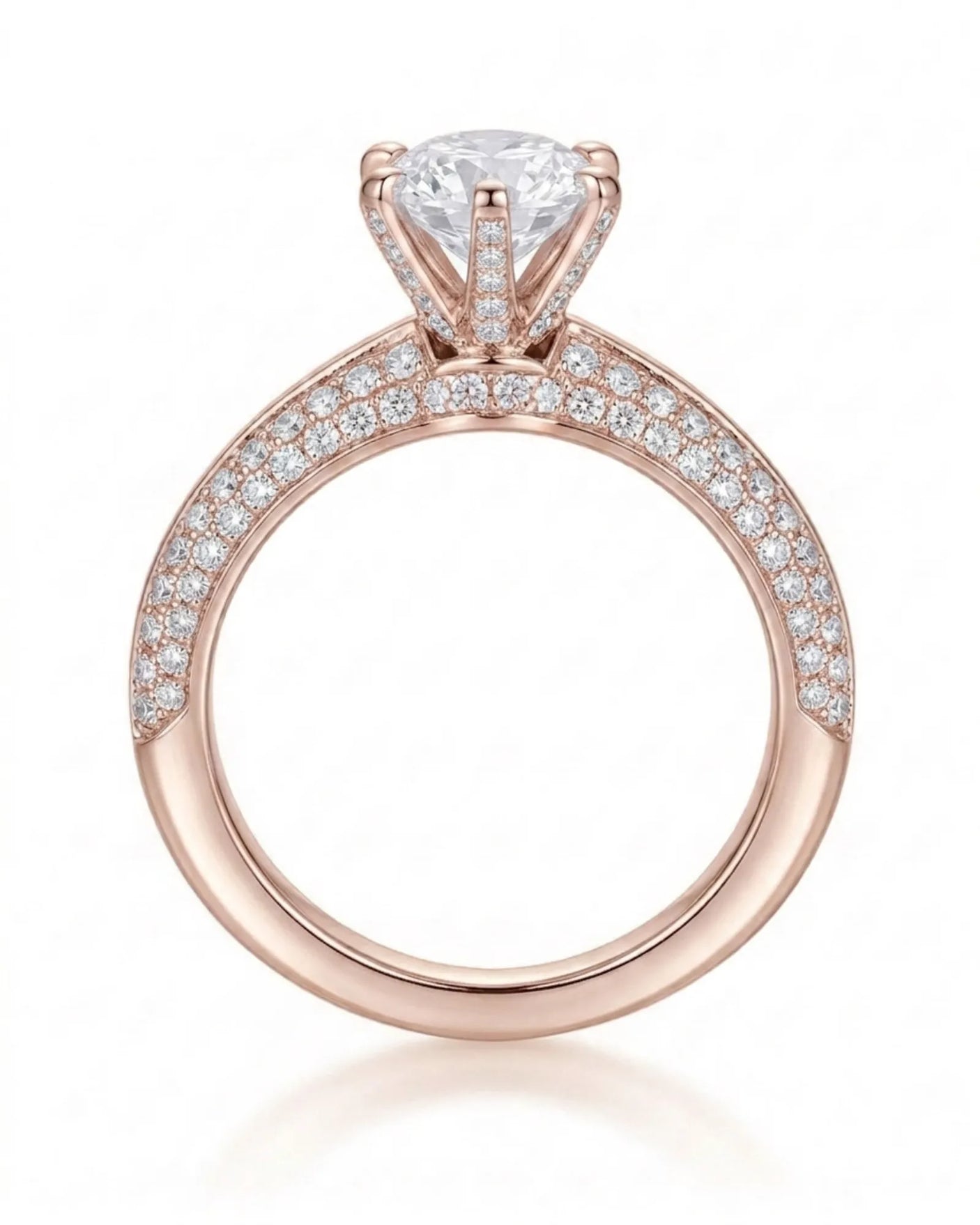 Aniya – Seraphic Charm Natural Round Diamond Six-Prong Engagement Ring