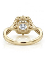 Madea – Radiant Embrace Natural Round Diamond Double Halo Ring