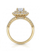 Bettina – Whispered Vows Natural Round Diamond Triple Halo Ring