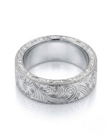 Vellum Aureus Art Nouveau Two Tone Men Ring