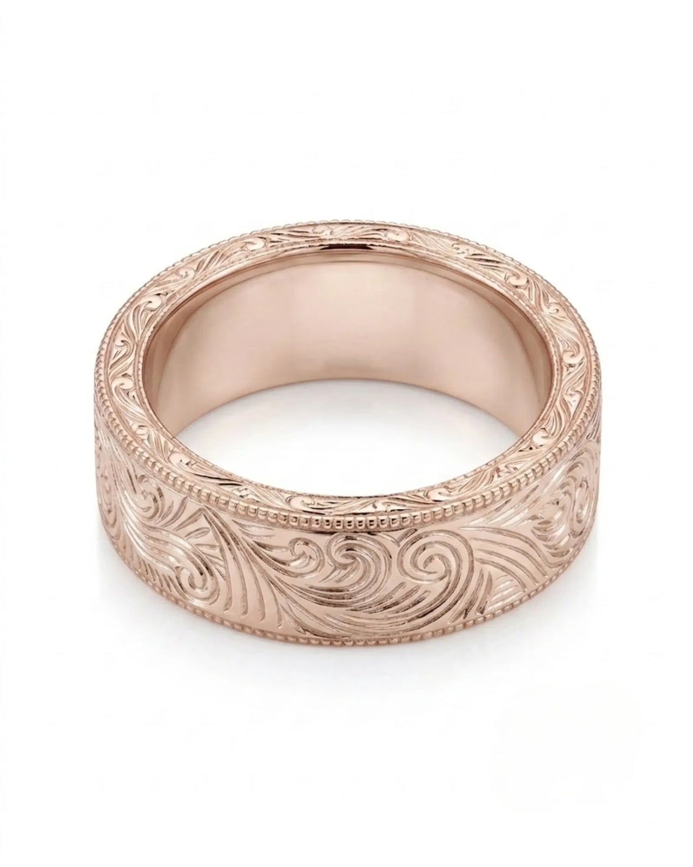 Vellum Aureus Art Nouveau Two Tone Men Ring