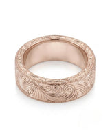 Vellum Aureus Art Nouveau Two Tone Men Ring