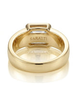 Regent Chevron Diamond Signet Ring