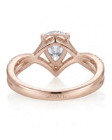 Claire – Natural Pear-Shaped Diamond Twisted-Shank Engagement Ring