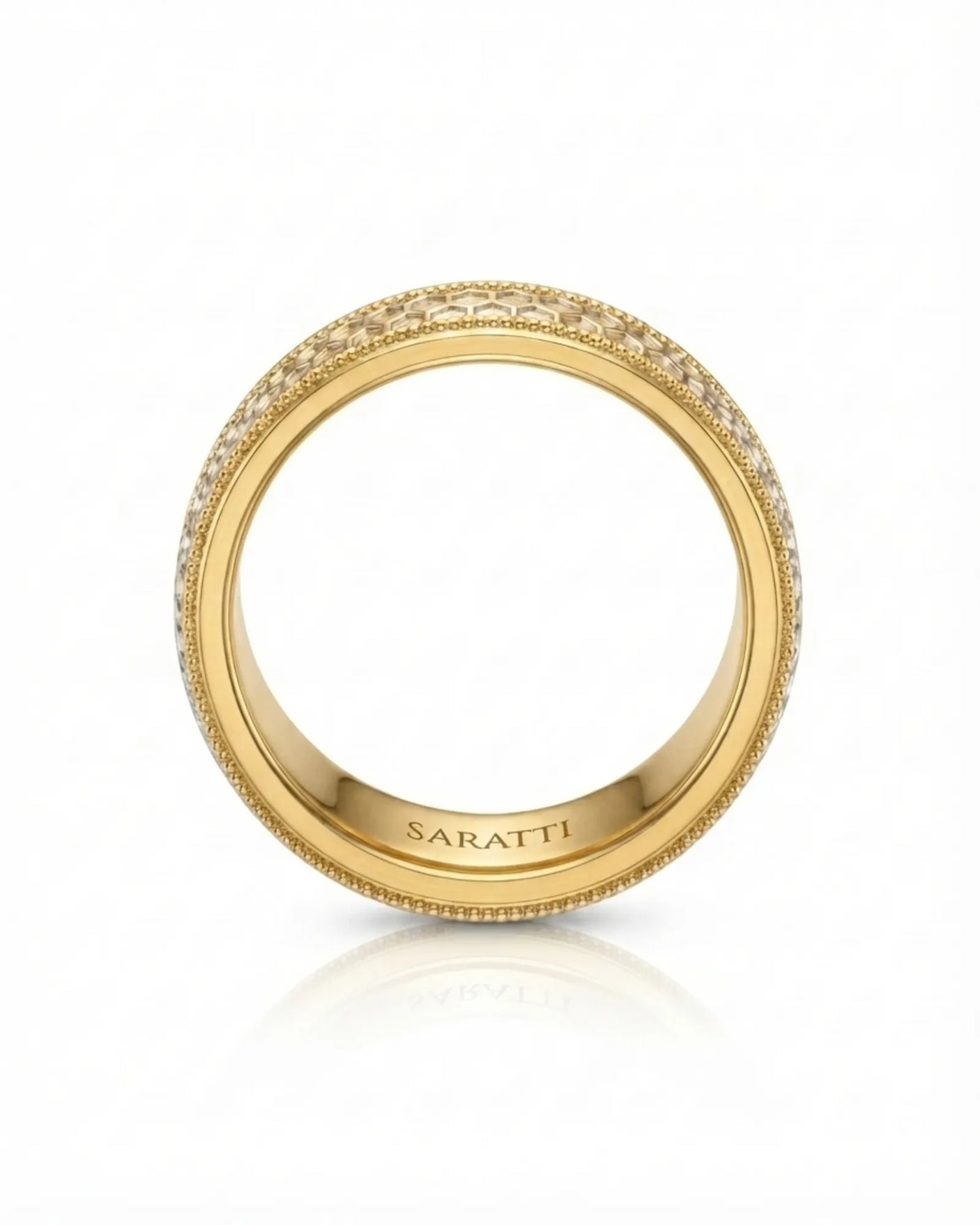 Aurelian Honeycomb Wedding Band