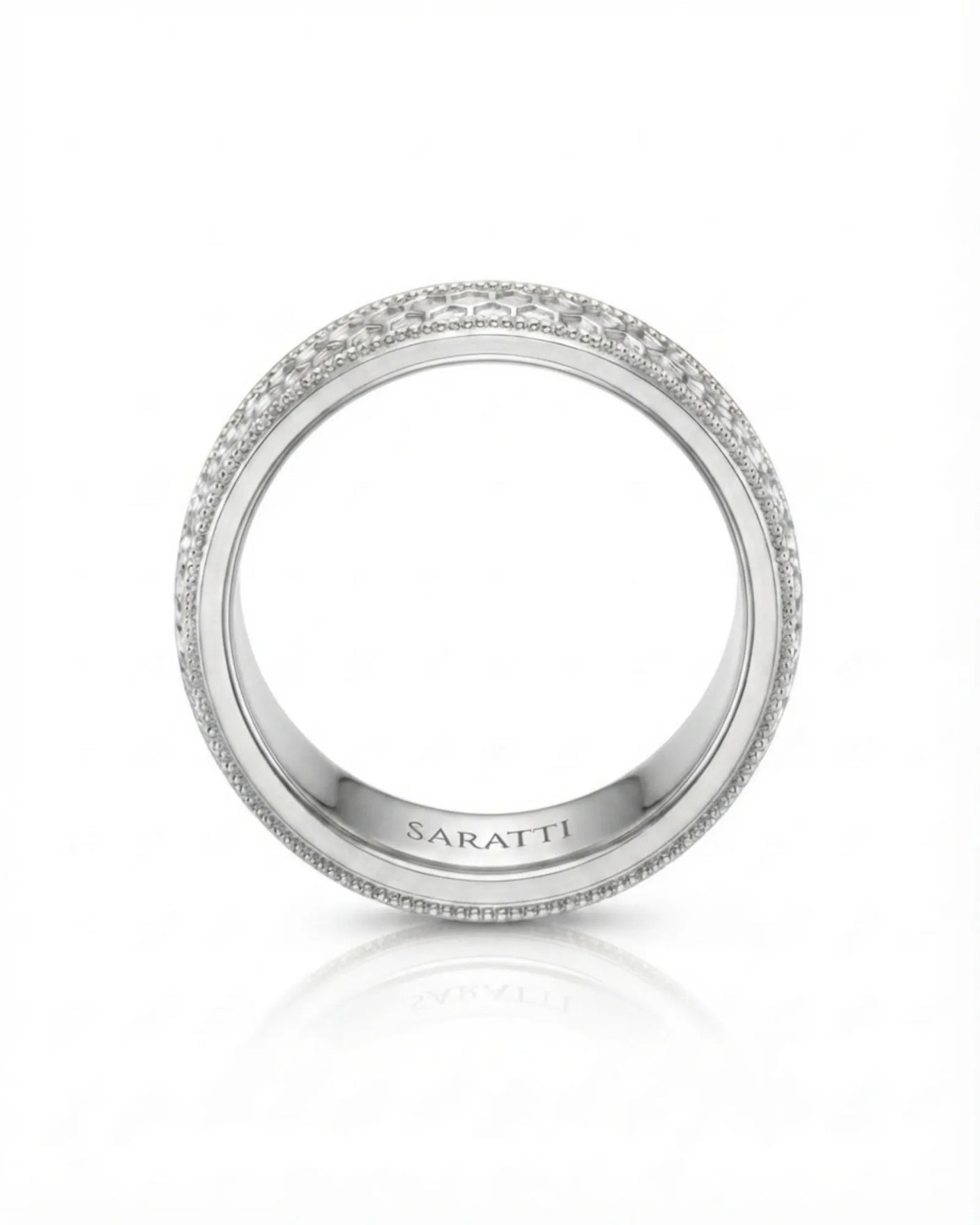 Aurelian Honeycomb Wedding Band