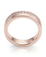 Axis Diamond Line Wedding Band