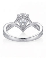 Claire – Natural Pear-Shaped Diamond Twisted-Shank Engagement Ring
