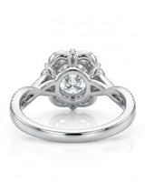 Madea – Radiant Embrace Natural Round Diamond Double Halo Ring