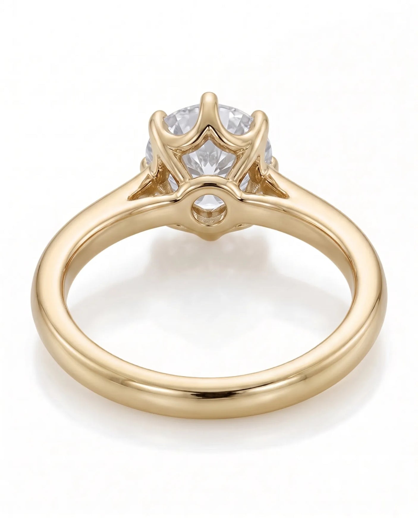 Becky – Natural Round Diamond Solitaire Ring