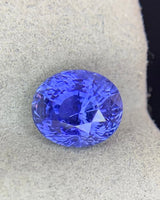 Unheated Natural Cornflower Blue Sapphire 4.03ct oval loose gemstone | SARATTI