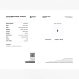 • Certified Natural Ruby Vivid Red Oval Shape | SARATTI
