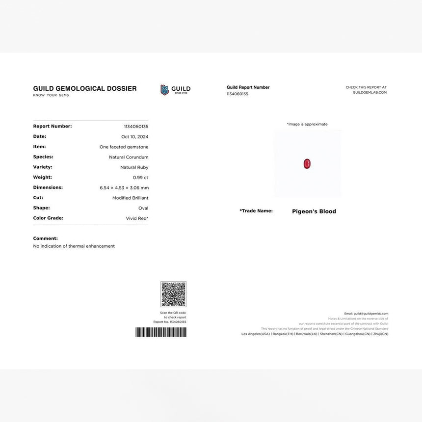 • Certified Natural Ruby Vivid Red Oval Shape | SARATTI
