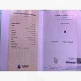 Untreated Natural pigeon’s blood ruby pear loose stone top view | SARATTI