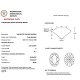 VS 1 Clarity Lab Grown Diamond Gem | Saratti