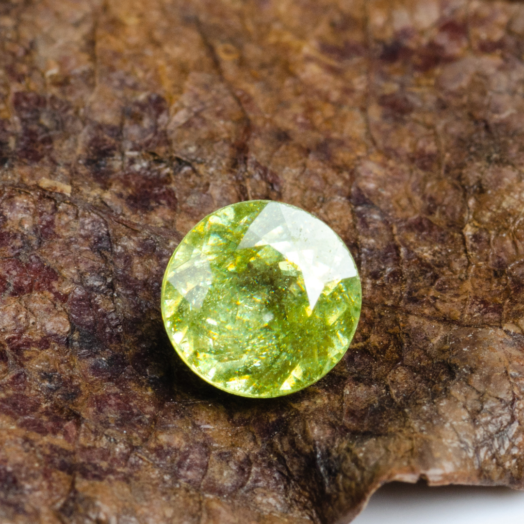 1.06 carats Natural Madagascar Sphene | Round – 6.0 × 6.0mm