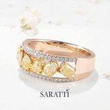 18K Rose Gold on Floral background | SARATTI