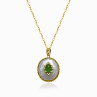 Perla Verde Natural Emerald Necklace