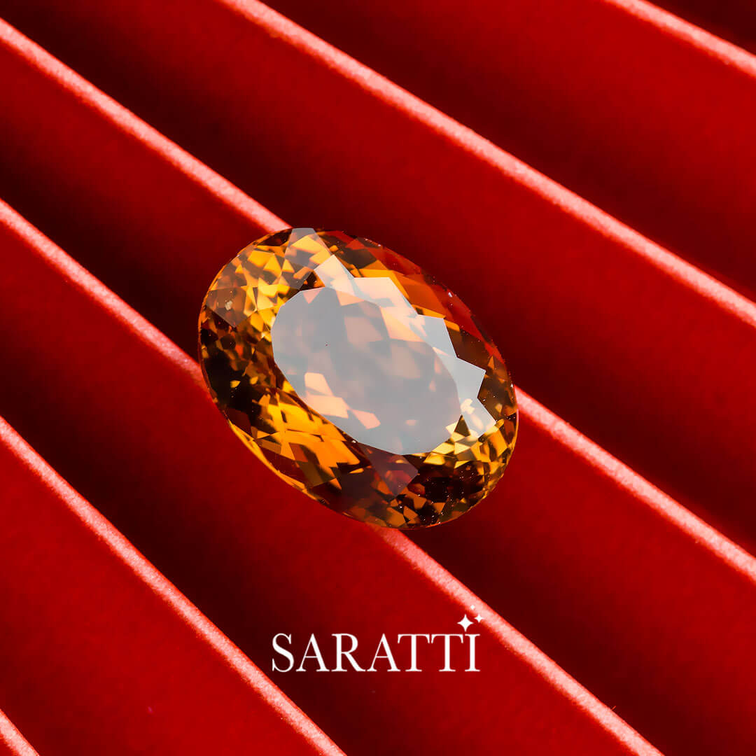 vivid champagne colored gemstone 