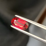 2.02 carats Oval Cut Unheated Vivid Red Ruby - AIGS Certified | Saratti Jewelry