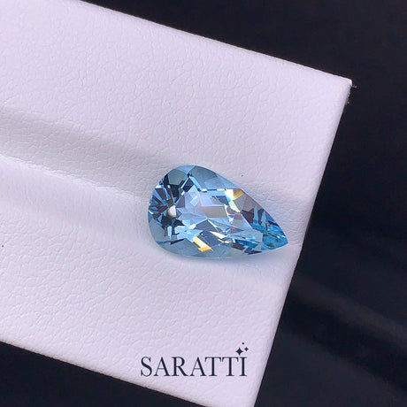 Vivid Blue Santa Maria Aquamarine 2.87 Carat | SARATTI  
