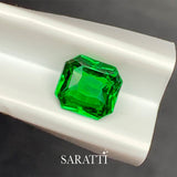 Vivid Green Tsavorite Octagonal Cut Loose Stone | SARATTI