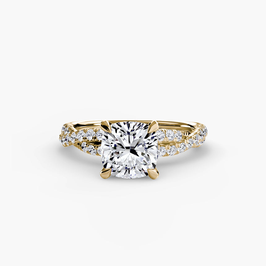 The Infinitié Twisted Pavé Setting