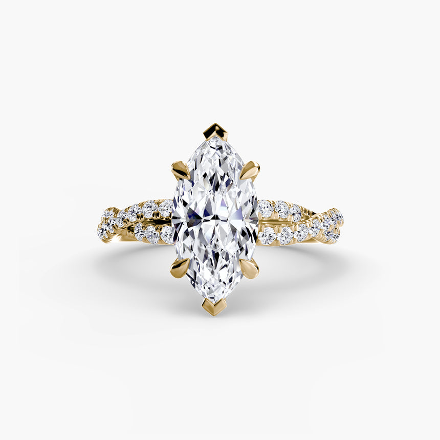 The Infinitié Twisted Pavé Setting