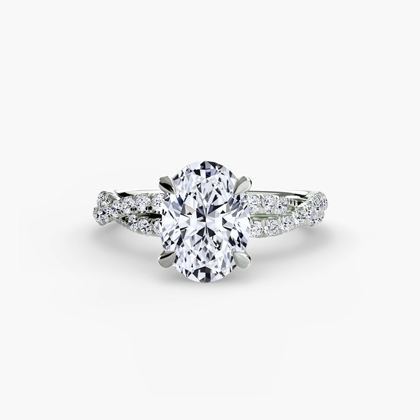 The Infinitié Twisted Pavé Setting