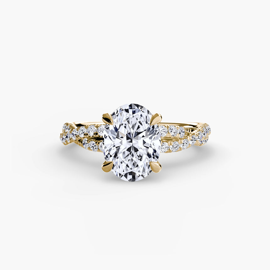 The Infinitié Twisted Pavé Setting
