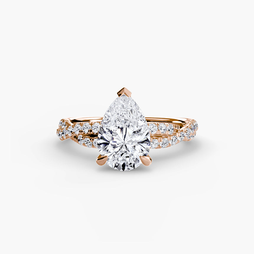 The Infinitié Twisted Pavé Setting