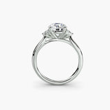 Astra Setting II engagement ring white gold side profile | SARATTI