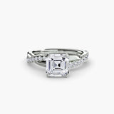The Aurex Pavé Solitaire Ring Setting