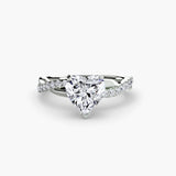The Aurex Pavé Solitaire Ring Setting