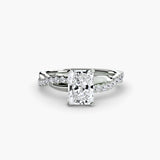 The Aurex Pavé Solitaire Ring Setting